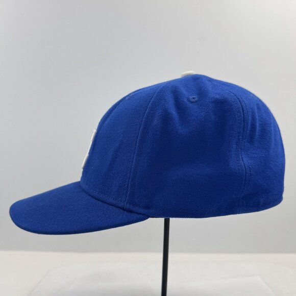 Kansas City Royals Blue New Era Fitted Hat 59Fifty 7-1/4 MLB Authentic On-Field - Picture 2 of 10